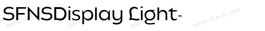 SFNSDisplay Light字体转换